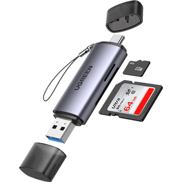 UGREEN 2 in 1 USB C OTG Card Reader (50706)