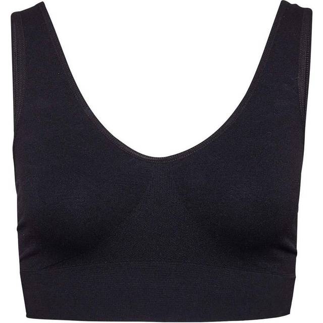Decoy Wide Straps Bra Top - Black