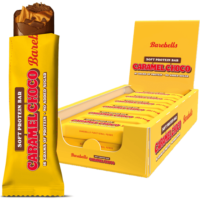 Barebells Soft Protein Bar Caramel Choco 55g 12 stk
