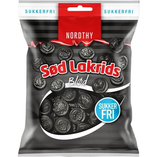 Nordthy Sukkerfri Sød Lakrids 75g 1pak
