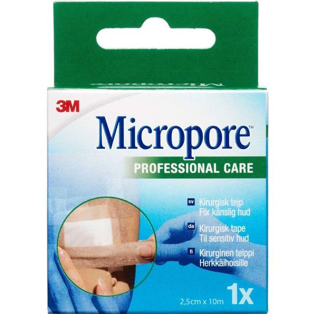 3M Micropore Kirugisk Tape Lysebrun 2,5cm