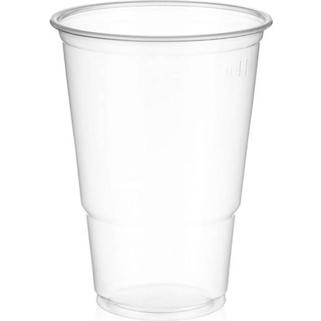Catersource Plastic Cups Glass 40cl 50-pack