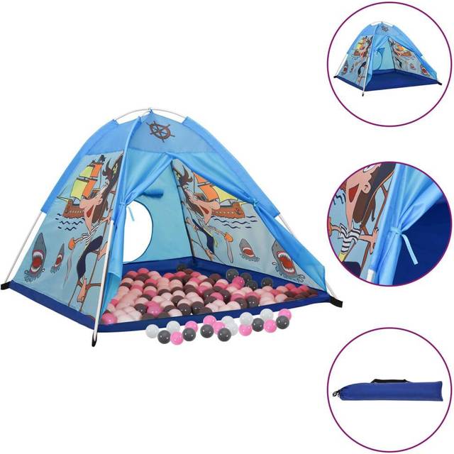 vidaXL Legetelt til børn med 250 bolde 120x120x90 cm