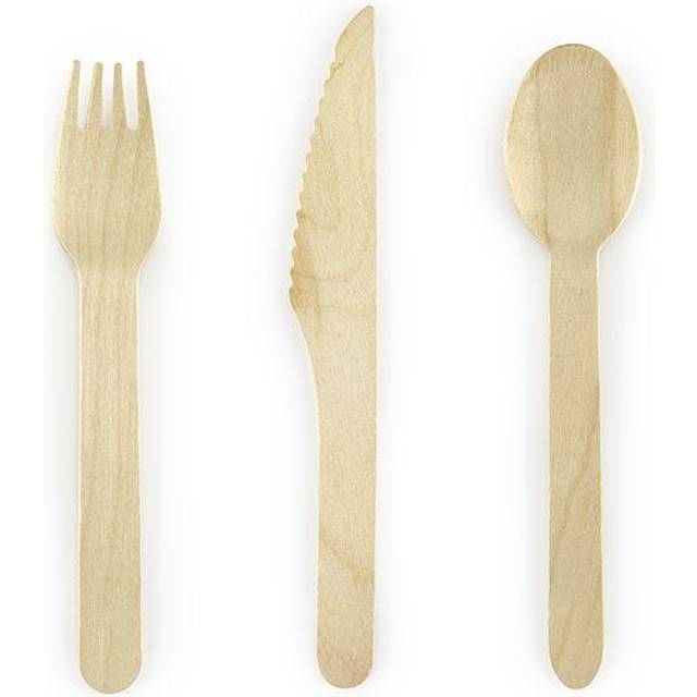 PartyDeco Træbestik