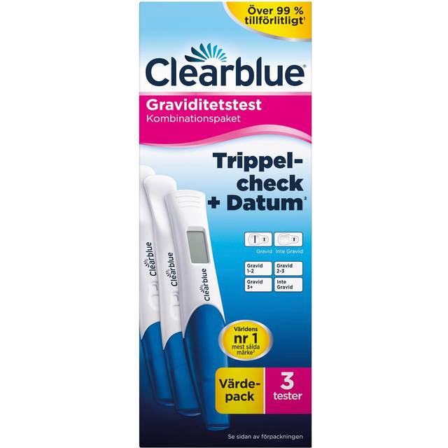 Clearblue Triple Check Graviditetstest 3 stk