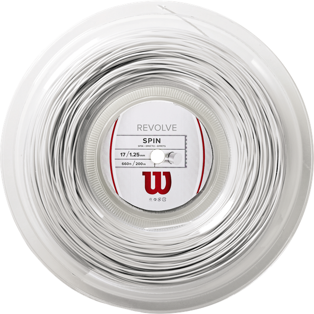 Wilson Revolve 17 Tennis String White 200m Reel