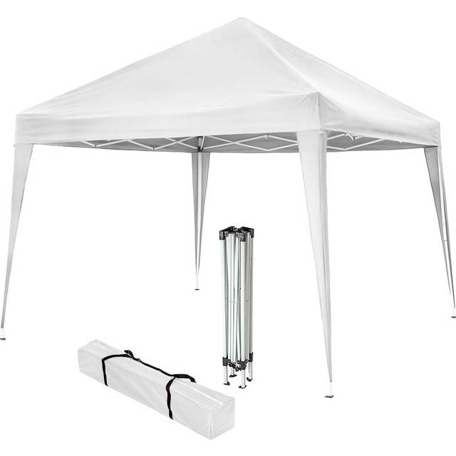 tectake Foldbar Havepavillon Linosa 3x3 m Hvid