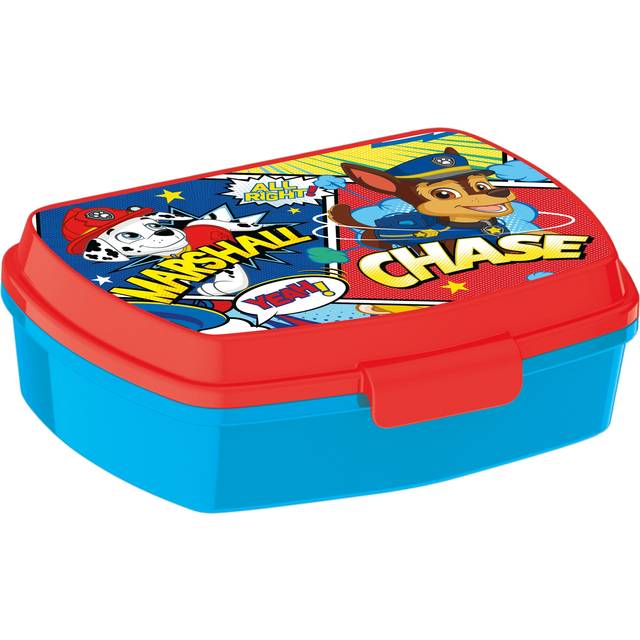 Licens Paw Patrol Madkasse med 1 rum til børn Chase og Marshall