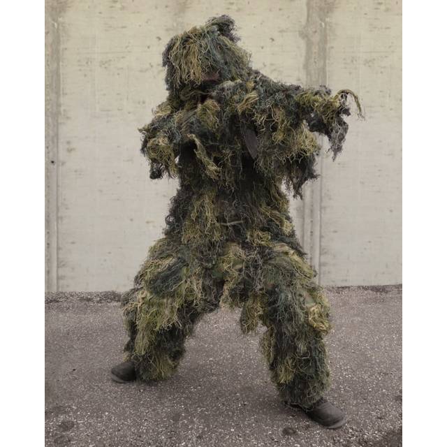 Mil-Tec Ghillie Suit camouflagesæt Woodland