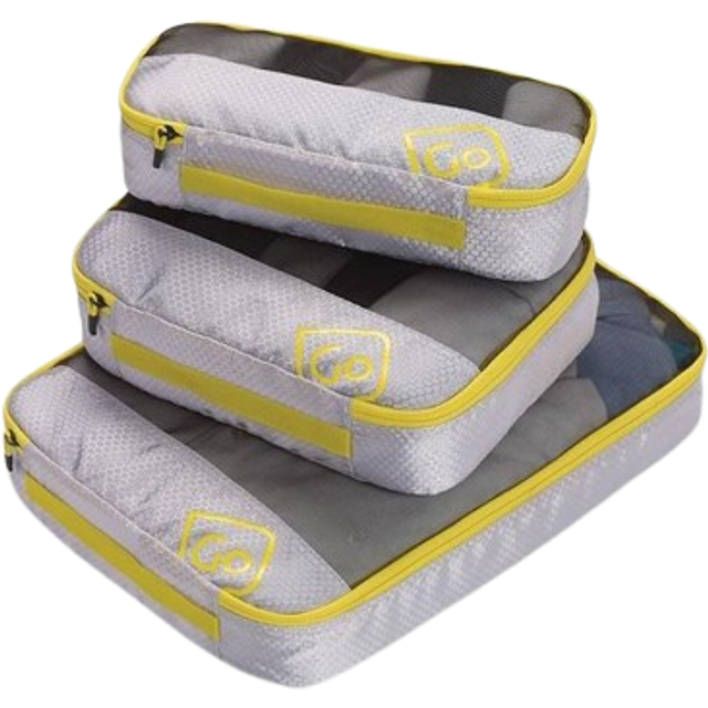 Go Travel Triple Packing Cubes 3 stk. - Yellow