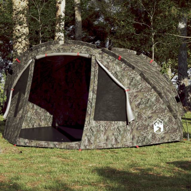vidaXL 4-Personers Fisketelt Vandtæt Camouflage