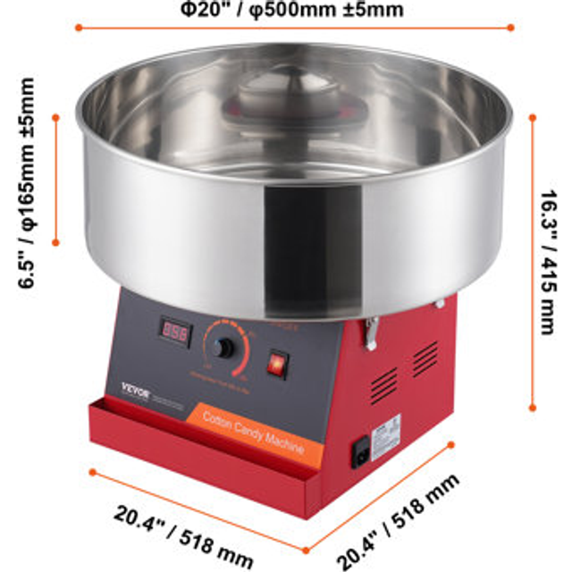 VEVOR Elektrisk Candyflossmaskine 1000 W