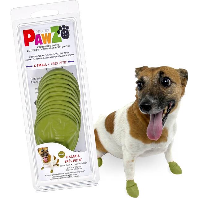 Protex PawZ Rubber Dog Boots X-Small 12-pack