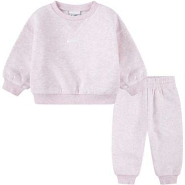 Nike Fleece Tracksuit Set Babies - Pink Foam Heather