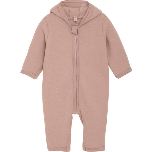 Huttelihut Ulddragt med Ører, Mahogany Rose