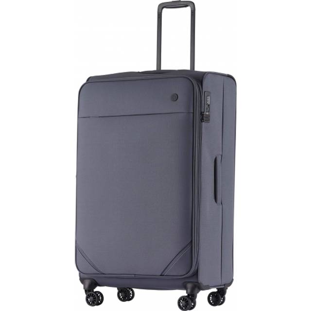 Printisso Softcase Kuffert 78cm Runway Stor Ekspanderbar Carbon Grey