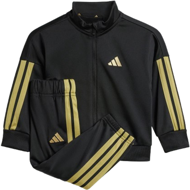 adidas Essentials Kids Træningsdragt - Black/Gold Metallic