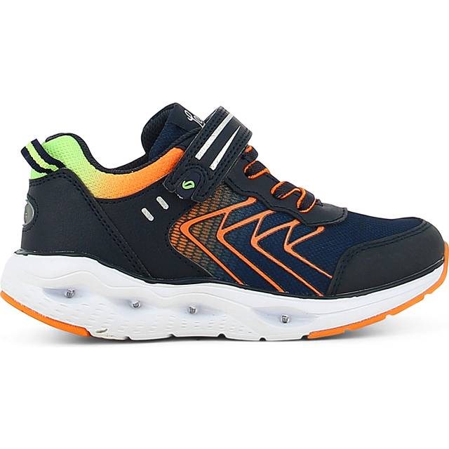 Leaf Varberg Blinkesko - Navy/Lime