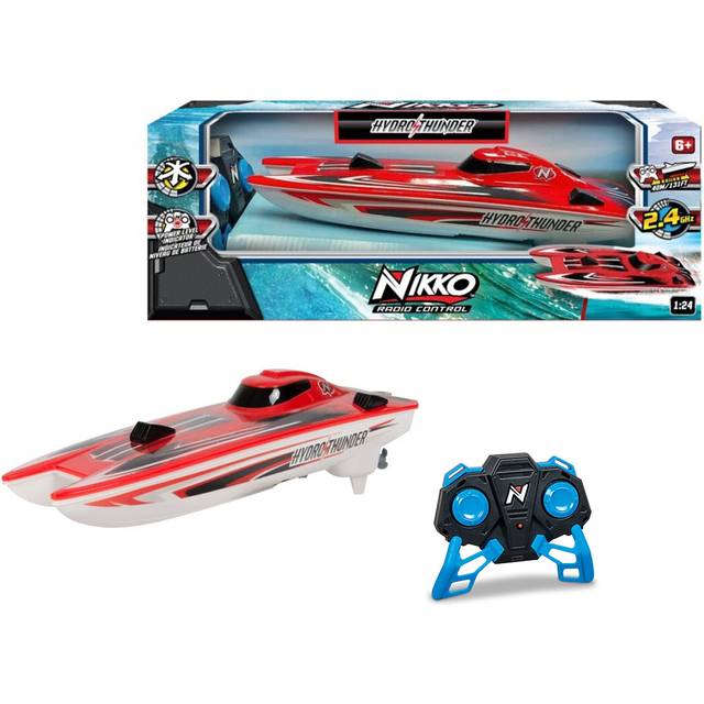 Nikko Hydro Thunder Fjernstyret Båd 30 cm Rød