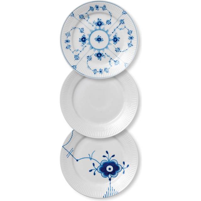 Royal Copenhagen Tallerken 19 cm 3 stk Tallerkensæt