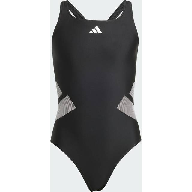 adidas Logo C-Back Badedragt Til Børn - Black/White