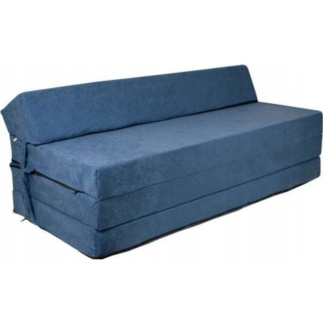 Viking Choice Foldemadras Med Hovedpude Og Vaskbart Betræk 200 x 120 cm Marineblå Skummadras