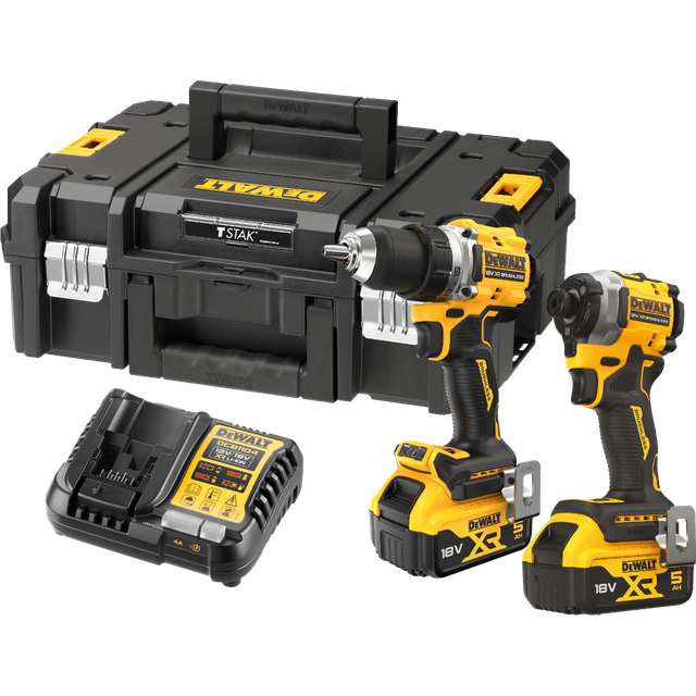 Dewalt DCK2051P2T-QW 18V XR Kombokit DCD800 DCF850 Charging Station 6 Pieces