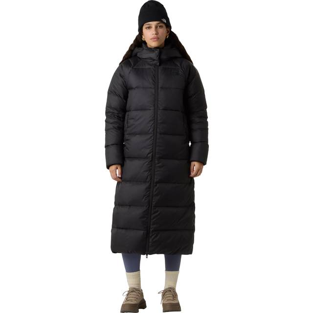 The North Face Hydrenalite City Long Down Vinterjakke Med Hætte - Sort Lang Dun