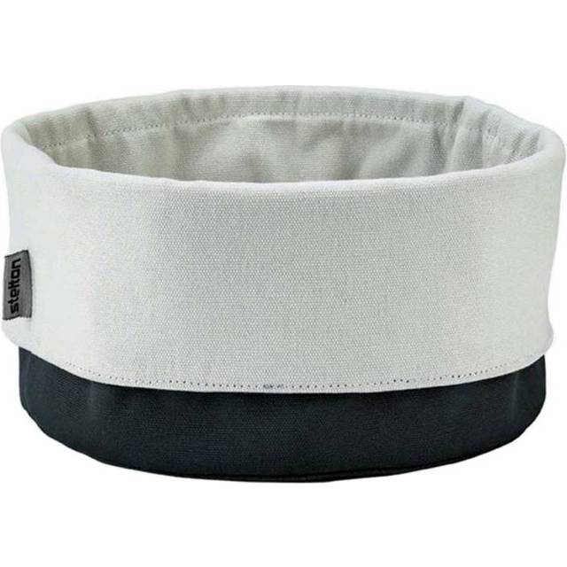 Stelton Classic Brødpose 23 x H 21 cm Bomuld Sort Sand Brødkurv 23cm