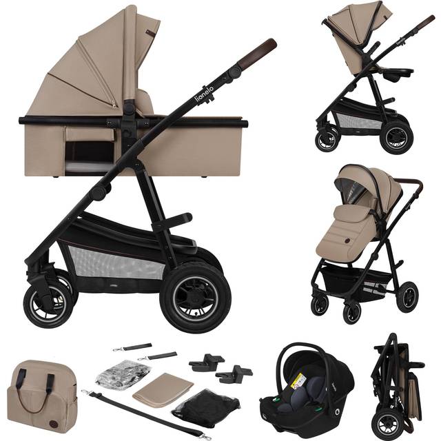 Lionelo Amber 3in1 Kombivognspakke Beige Sand