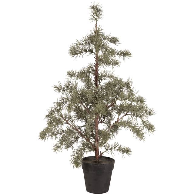 Ib Laursen Cedertræ Plastpotte H80 cm Grøn Kunstig plante
