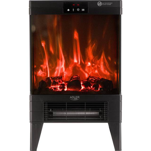 Adler Pejs Elektronisk Med 3D Flamme Effekt Og Termostat