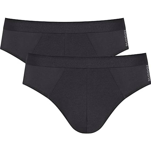 Sloggi Herre Midi Trusser 2-Pak - Sort