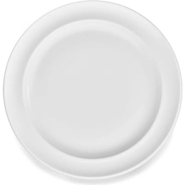 FDB Møbler Hvidpot Middagstallerken Ø 27 cm Porcelæn Hvid Flad tallerken