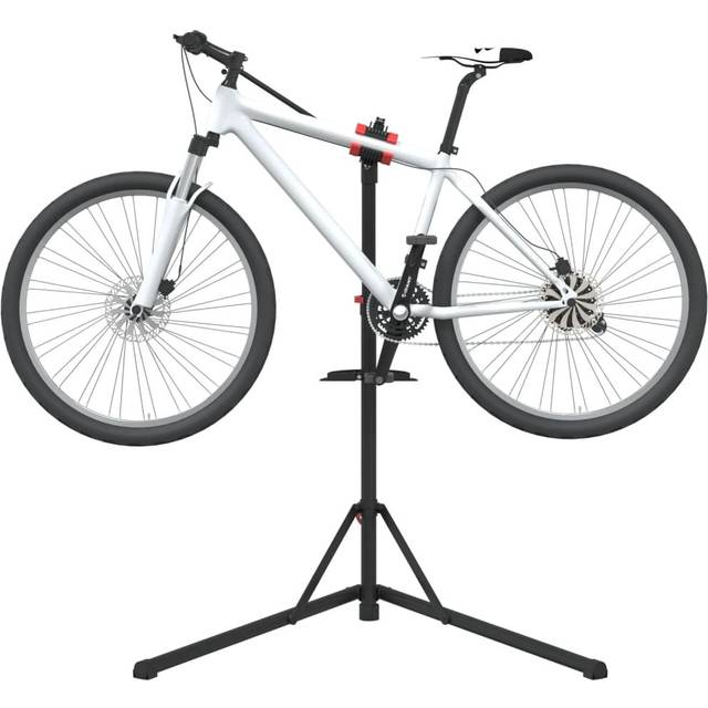 vidaXL Reparationsstativ Til Cykler 92-152 Cm Foldbart Stål Rød