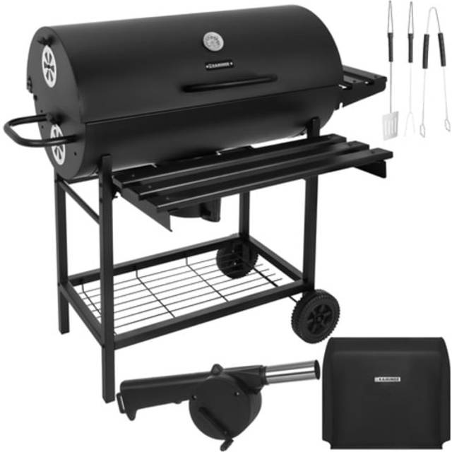 Stor Kulgrill Med Låg Termometer Och Hylder