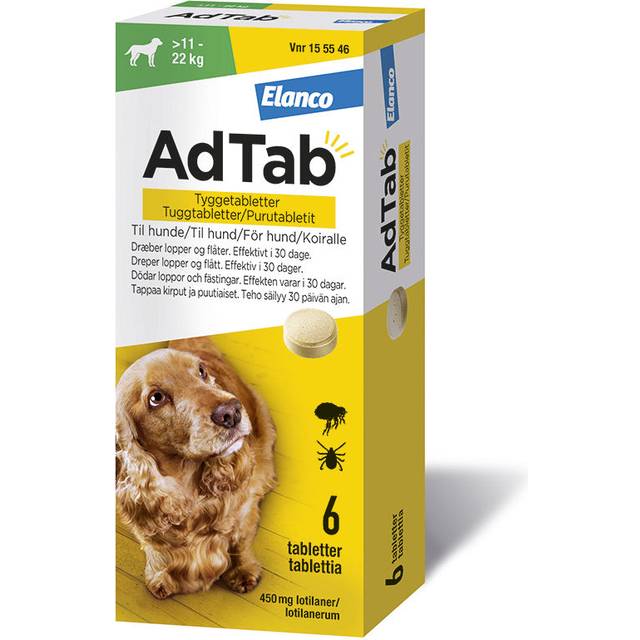 Elanco Flåt Loppemiddel Tabletter Hund 11-22 Kg