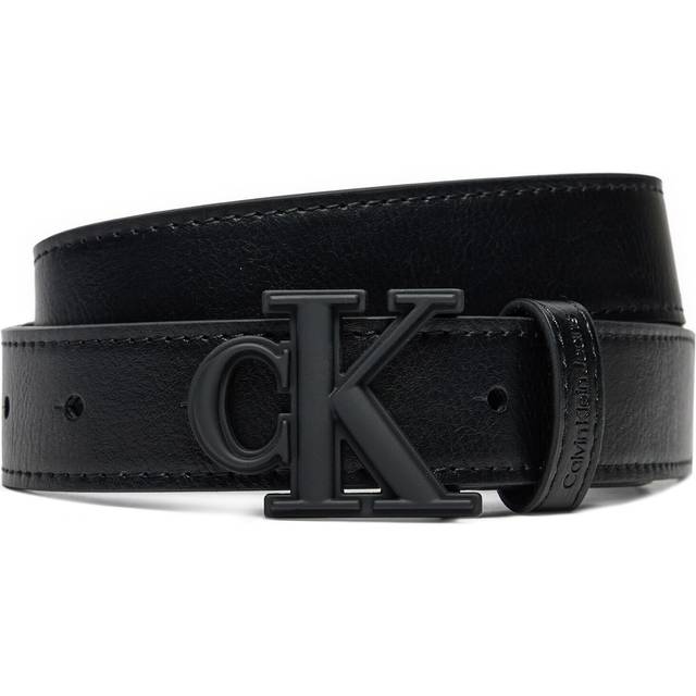 Calvin Klein Jeans Bælte Kids Tonal Logo Buckle - Sort
