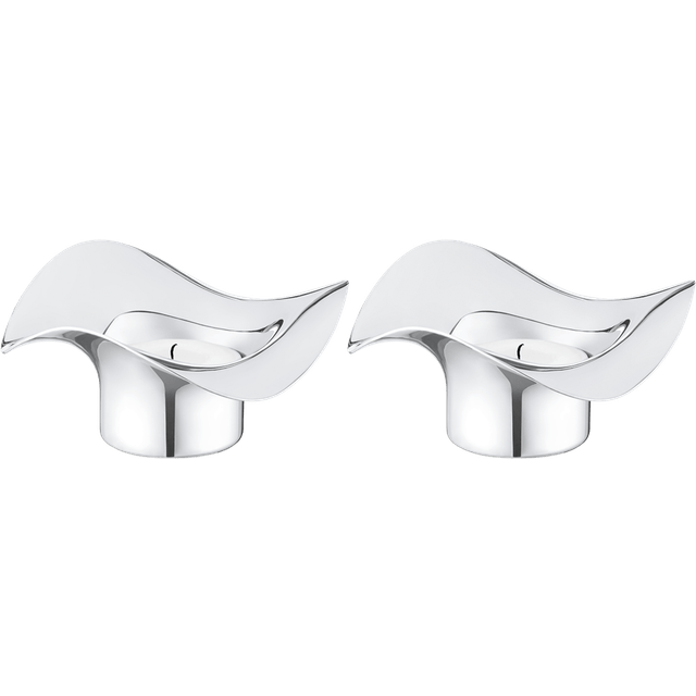 Georg Jensen Cobra Silver Fyrfadsstage 4.9cm 2stk