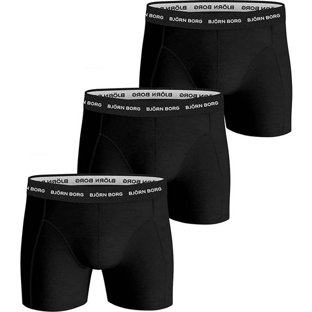 Björn Borg Solid Essential Shorts 3-pack - Black