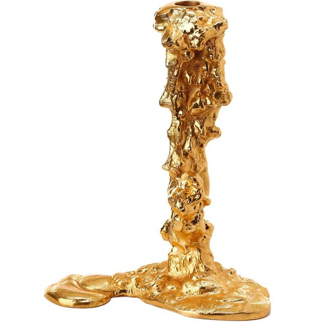 Polspotten Drip, large - Guld Fyrfadsstage 25cm