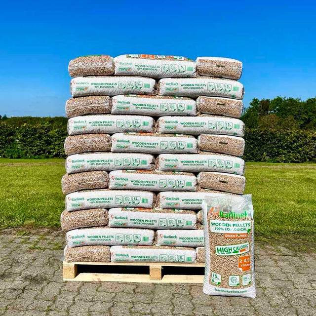 Barlinek Træpiller 6mm 16kg/990 kg