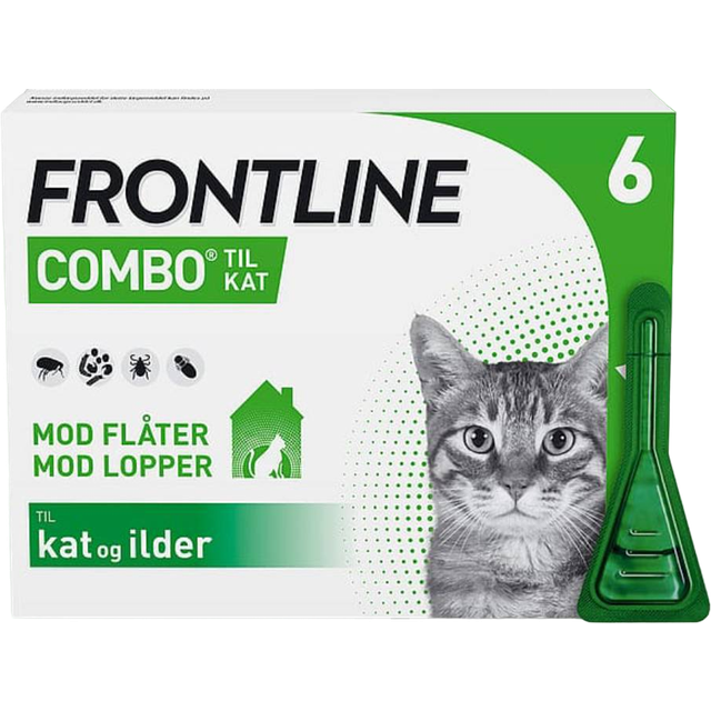 Frontline Combo Vet til Kat mod flåter og lopper 6x0.5ml