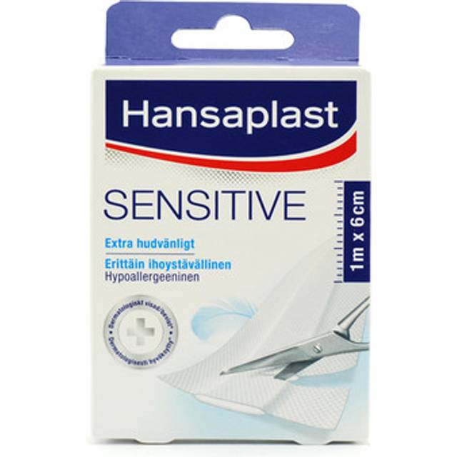 Hansaplast Sensitive Plaster 1 m x 6 cm 10 stk.